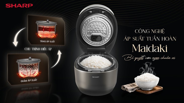 Sharp Maidaki – Tinh hoa nấu cơm chuẩn Nhật cho gia đình Việt- Ảnh 2.