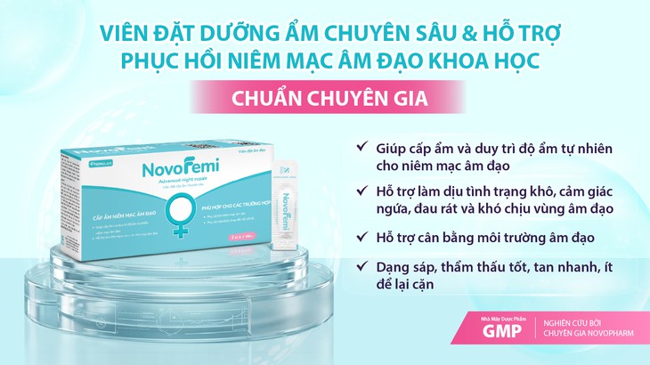 Viên đặt Novofemi Advanced Night Repair - Giải pháp hỗ trợ cải thiện khô âm đạo khoa học ở phụ nữ sau sinh, mãn kinh - Ảnh 2.