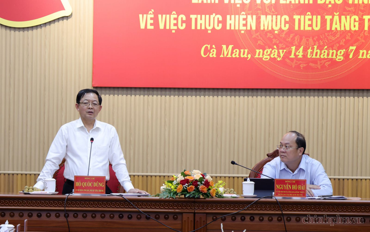 Phó Thủ tướng chỉ đạo Cà Mau phát huy tối đa lợi thế để tăng trưởng bứt phá- Ảnh 1.