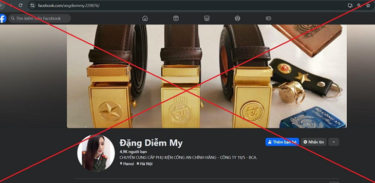 Xử lý đối tượng bán trái phép trang phục giống quân trang Công an trên Facebook - Ảnh 2.