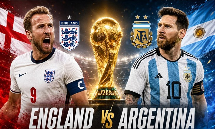 Kênh và link xem trực tiếp Anh vs Argentina - bán kết World Cup 2026 ngày 16/7- Ảnh 1.