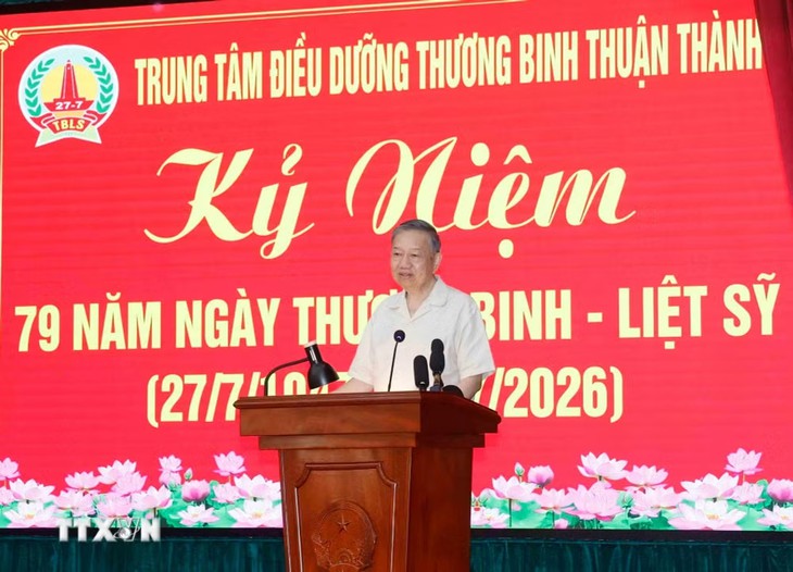 Tổng Bí thư, Chủ tịch nước chỉ đạo nâng cao chất lượng chăm sóc thương binh, bệnh binh - Ảnh 1.