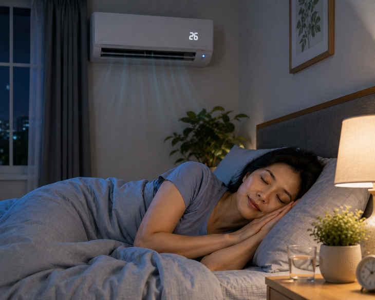 Ngủ điều hòa mỗi đêm có khiến lão hóa da nhanh hơn? - Ảnh 1.