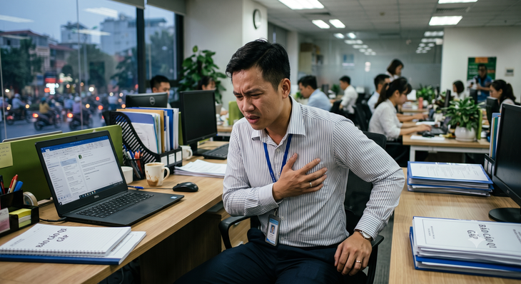 Dấu hiệu cảnh báo đột quỵ và ngừng tim dân văn phòng không nên bỏ qua- Ảnh 1.