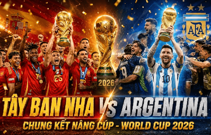 Kênh và link xem trực tiếp Tây Ban Nha vs Argentina - Chung kết World Cup 2026 ngày 20/7- Ảnh 1.