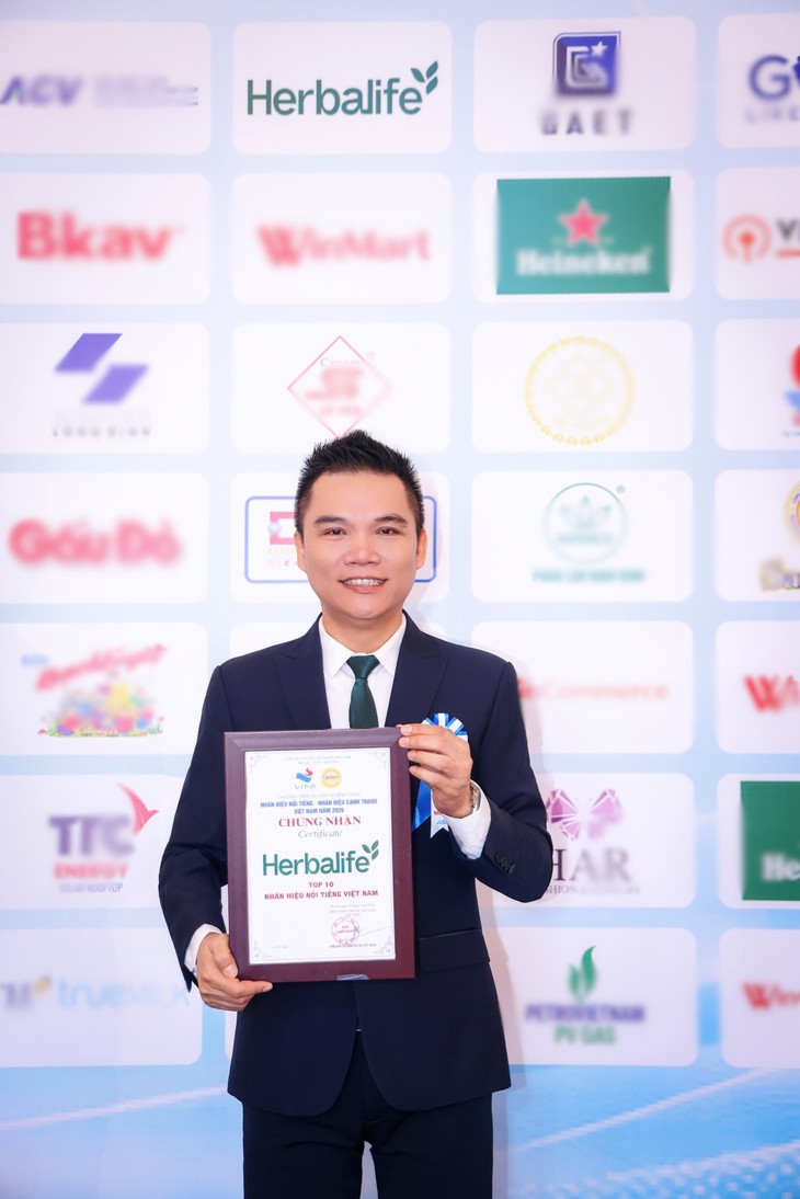 Herbalife Việt Nam được xếp hạng thuộc Top 10 Nhãn Hiệu Nổi Tiếng Việt Nam năm 2026 - Ảnh 2.