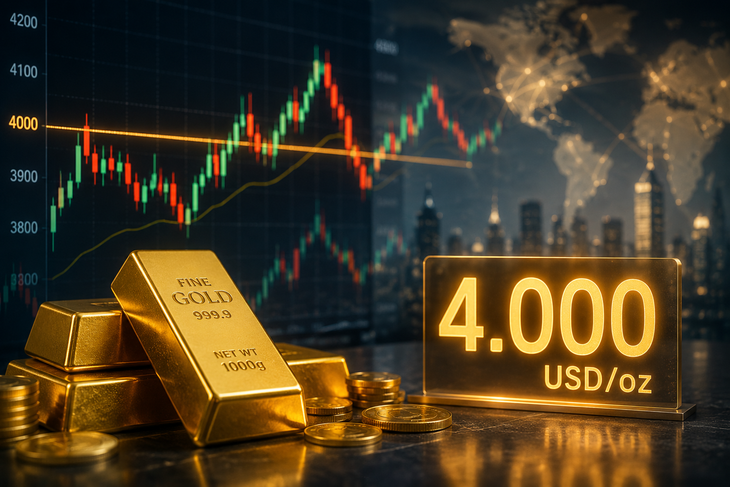 Giá vàng thế giới sáng 21/7 giằng co quanh mốc 4.000 USD- Ảnh 1.