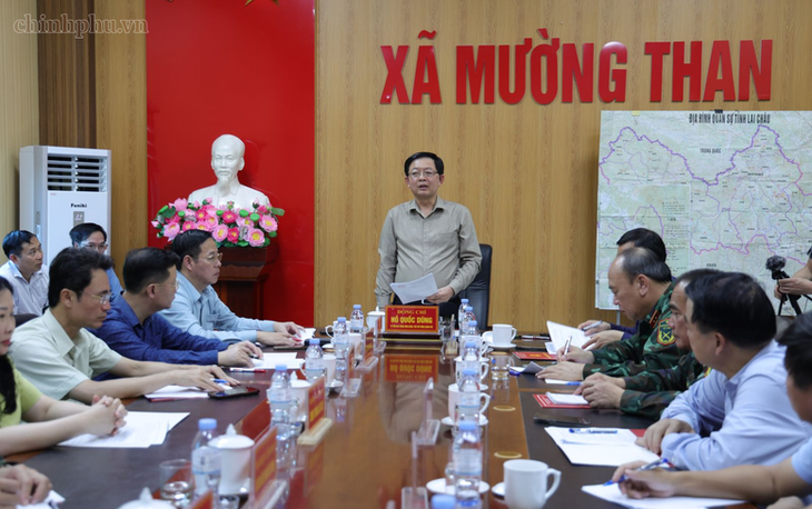 Phó Thủ tướng: Hoàn thành nhà tái định cư cho người dân vùng lũ Lai Châu trước Quốc khánh 2/9- Ảnh 1.