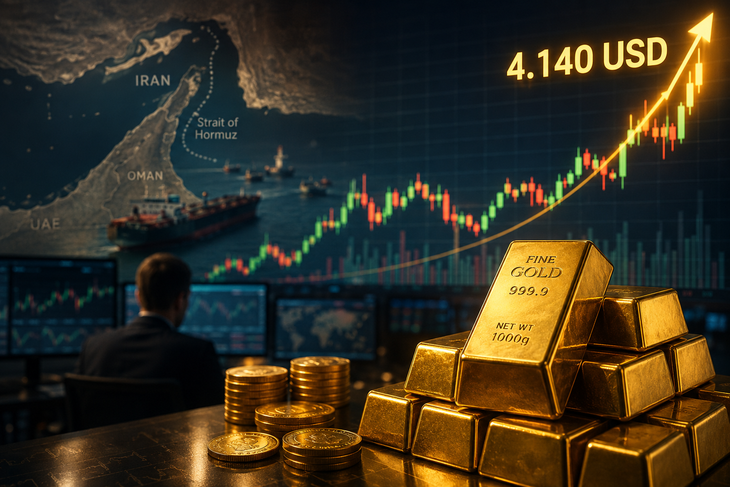Giá vàng thế giới tăng mạnh vượt 4 . 100 USD trong bối cảnh nhiều áp lực kinh tế - Ảnh 1.