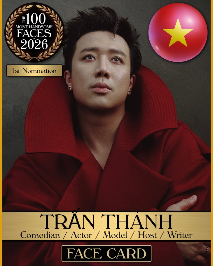 Trấn Thành được đề cử 100 gương mặt đẹp nhất thế giới 2026 dành cho nam- Ảnh 1.