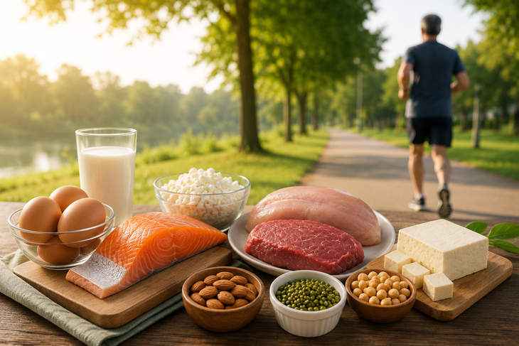 Người trên 50 tuổi cần bao nhiêu protein mỗi ngày để hạn chế mất cơ? - Ảnh 1.
