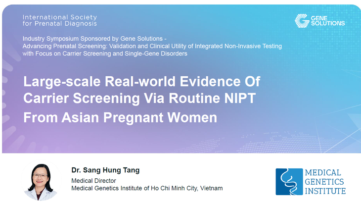 Gene Solutions giới thiệu nhiều nghiên cứu nổi bật về y học hệ gen tại Hội nghị ISPD 2026- Ảnh 2.