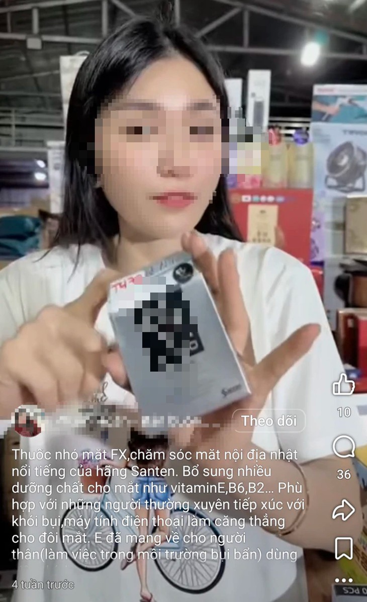 Thuốc nhỏ mắt ‘xách tay’ bán tràn lan trên mạng xã hội: Bác sĩ cảnh báo những rủi ro khó lường- Ảnh 1.