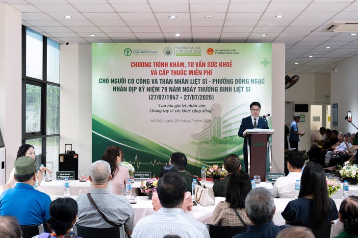 Tri ân người có công qua chương trình khám sức khỏe và cấp thuốc miễn phí nhân dịp 27/7- Ảnh 3.