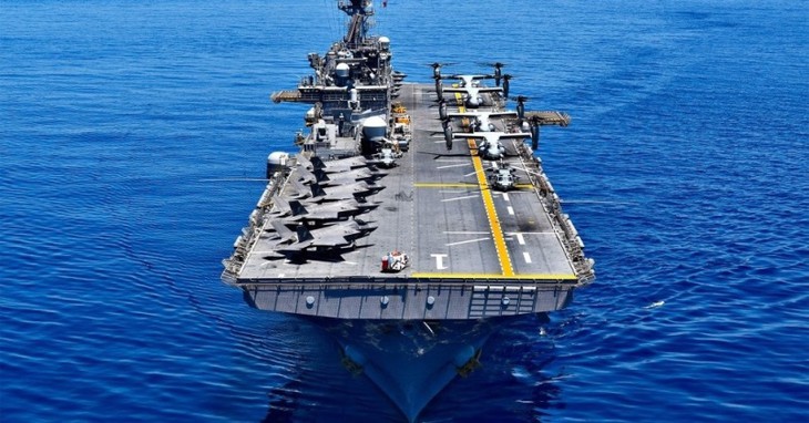 Mỹ điều tàu đổ bộ tấn công mang siêu tiêm kích F-35B tới Trung Đông- Ảnh 1.