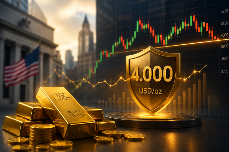 Giá vàng thế giới sáng 28/7 giữ vững mức 4.000 USD - Ảnh 1.
