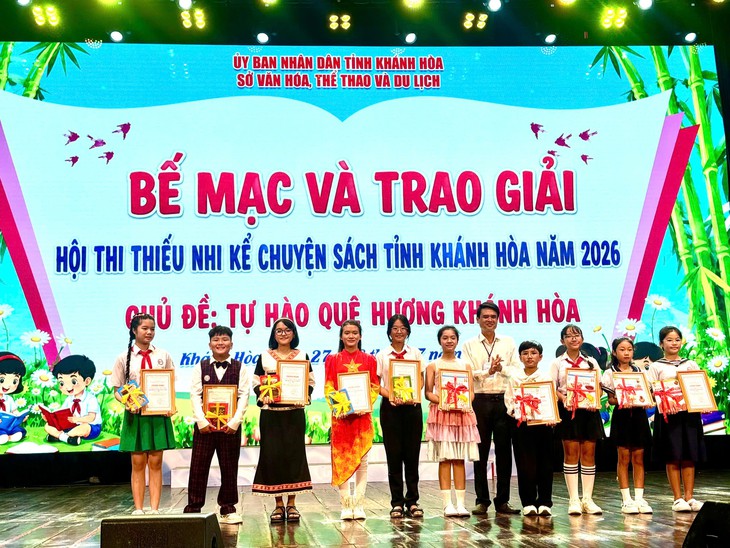 Thiếu nhi ở Khánh Hòa kể chuyện sách hay, lan tỏa niềm tự hào về quê hương, đất nước- Ảnh 2.