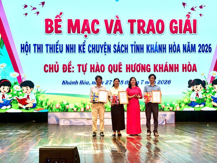Thiếu nhi ở Khánh Hòa kể chuyện sách hay, lan tỏa niềm tự hào về quê hương, đất nước- Ảnh 3.
