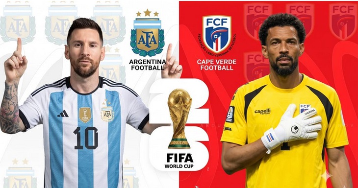 Kênh và link xem trực tiếp Argentina vs Cape Verde - vòng 1/16 World Cup 2026 ngày 4/7- Ảnh 1.
