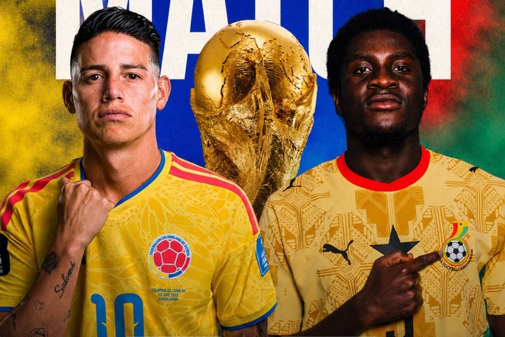 Kênh và link xem trực tiếp Colombia vs Ghana - vòng 1/16 World Cup 2026 ngày 4/7 - Ảnh 1.