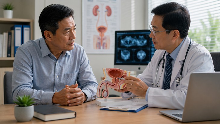 Nam giới 50 tuổi vì sao cần tầm soát ung thư tuyến tiền liệt?- Ảnh 1.