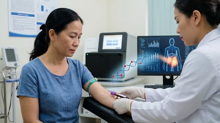 Xét nghiệm máu tầm soát ung thư đại trực tràng có thay được nội soi?- Ảnh 1.