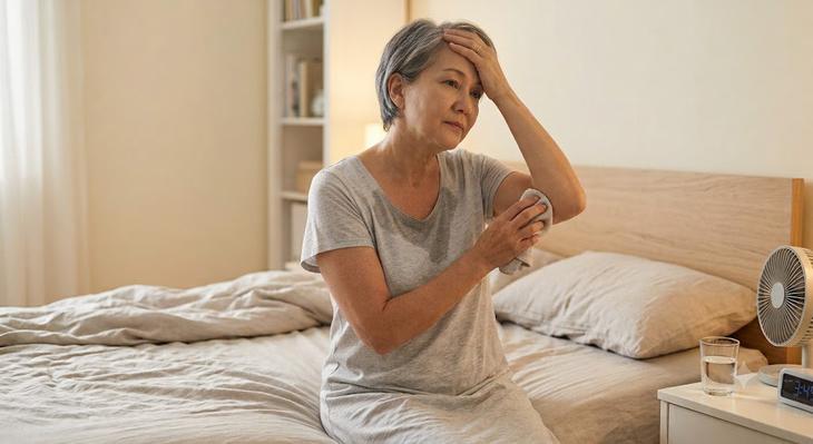 7 sự thật bất ngờ về chứng đổ mồ hôi ban đêm ở phụ nữ mãn kinh - Ảnh 1.