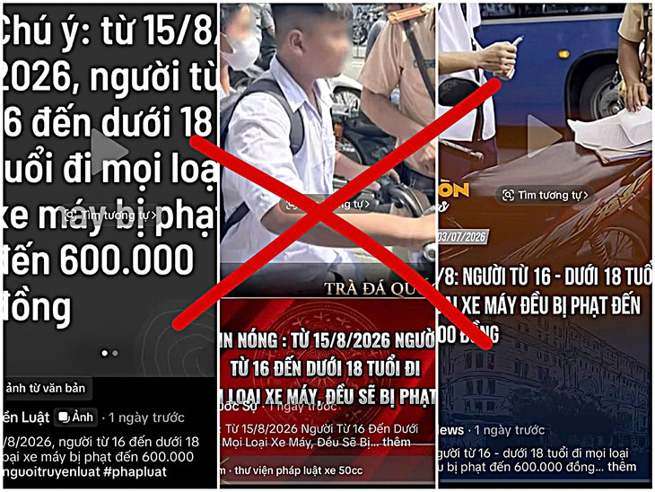 Thực hư thông tin người từ 16 đến dưới 18 tuổi đi mọi loại xe máy bị phạt - Ảnh 2.