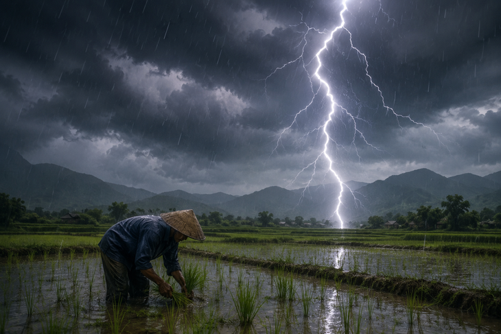 Người đàn ông 31 tuổi bị sét đánh tử vong khi đang làm ruộng ở Lào Cai- Ảnh 1.