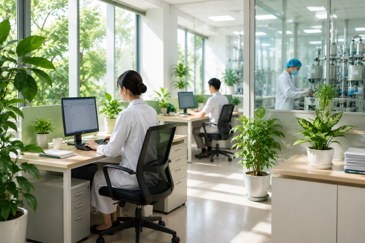 Cơ sở y tế, sản xuất dược và sản xuất thiết bị y tế chủ động xây dựng môi trường làm việc xanh- Ảnh 2.