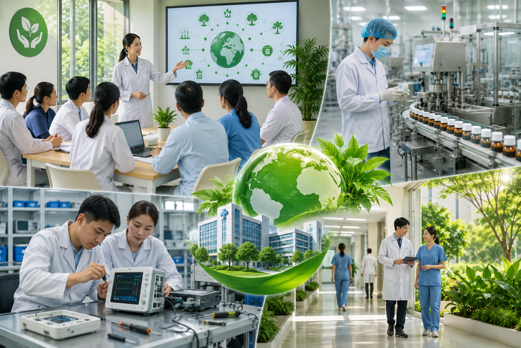 Cơ sở sản xuất dược và thiết bị y tế chủ động xây dựng mô hình phát triển bền vững- Ảnh 2.