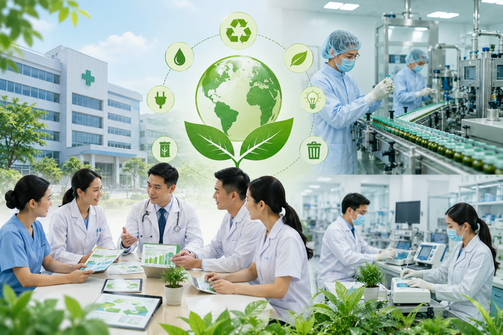 Cơ sở y tế, cơ sở sản xuất dược và thiết bị y tế cần nâng cao nhận thức về tăng trưởng xanh- Ảnh 2.
