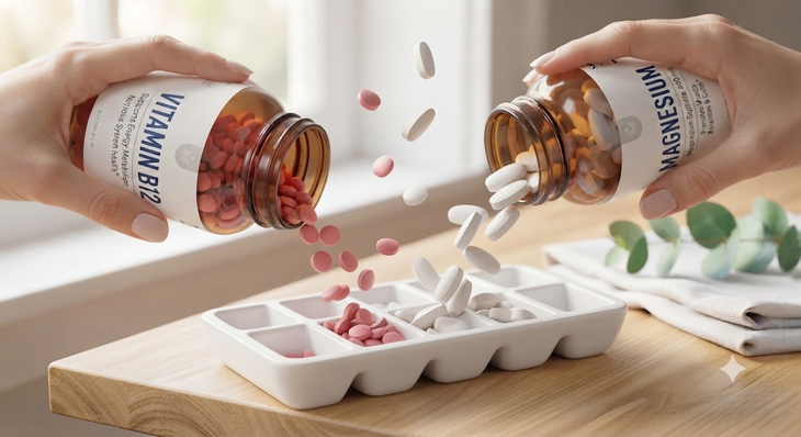 Điều gì xảy ra với cơ thể khi dùng kết hợp vitamin B12 và magie? - Ảnh 1.