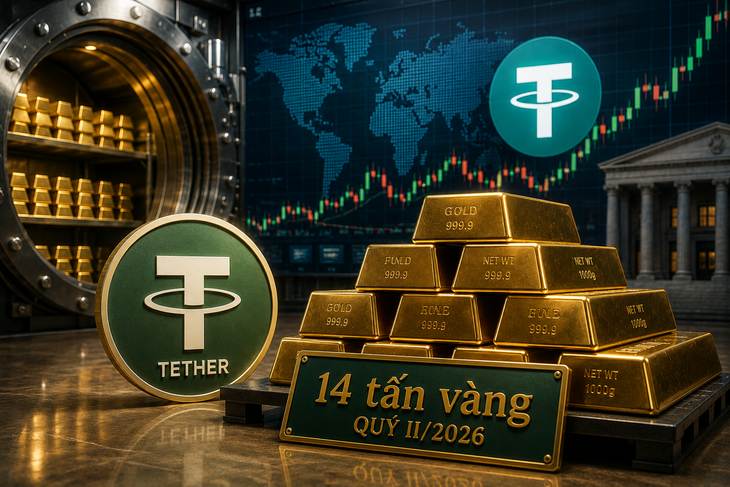 Tether mua 14 tấn vàng qúy II / 2026 nâng cao vị thế trên thị trường tiền điện tử - Ảnh 1.