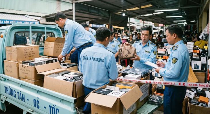 Mức phạt hành vi sản xuất và buôn bán hàng giả - Ảnh 1.