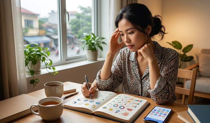 Đau nửa đầu mỗi tháng: Hãy thử ghi lại kỳ kinh và thời tiết - Ảnh 2.