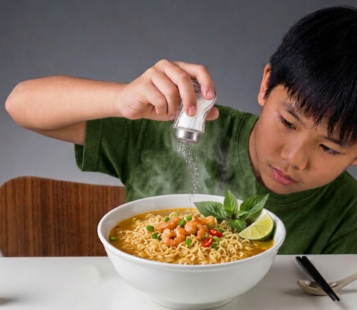 Cảnh báo tình trạng ăn mặn ở trẻ em và nguy cơ mắc bệnh tim mạch sớm - Ảnh 1.