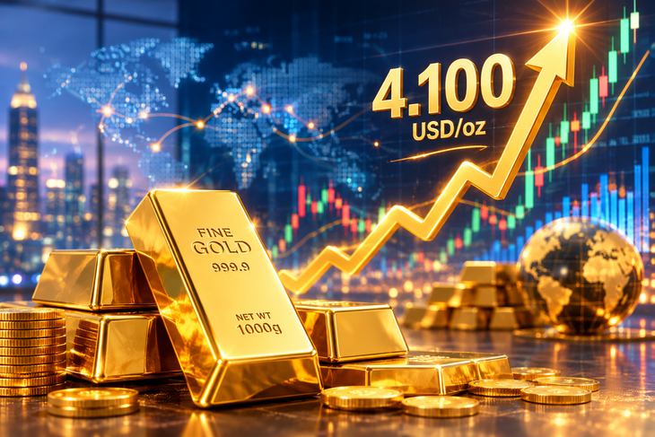 Giá vàng thế giới sáng 11/8 vượt 4.400 USD- Ảnh 1.