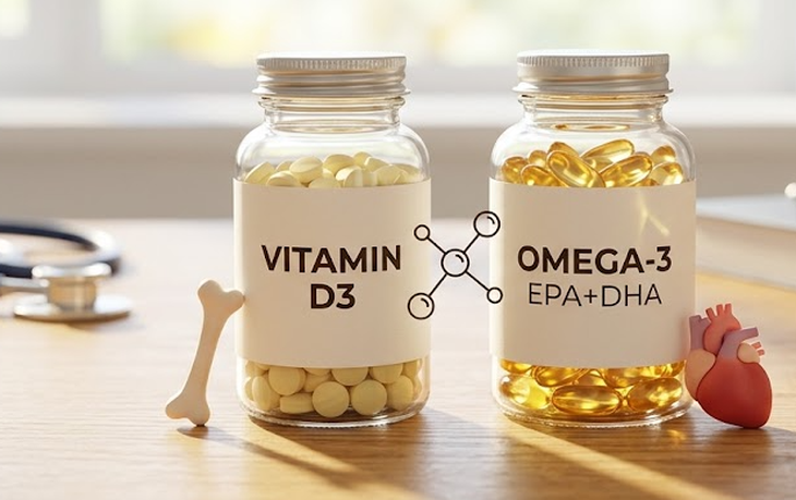 Tác dụng kép khi bổ sung đồng thời vitamin D và omega-3 - Ảnh 1.