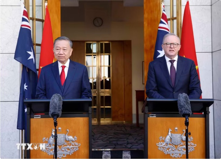 Tuyên bố chung về làm sâu sắc quan hệ Đối tác Chiến lược Toàn diện Việt Nam-Australia- Ảnh 1.