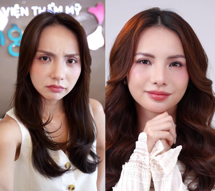 Diễn viên, MC Bùi Linh Chi trẻ hơn sau khi thay đổi một chi tiết trên gương mặt- Ảnh 1.