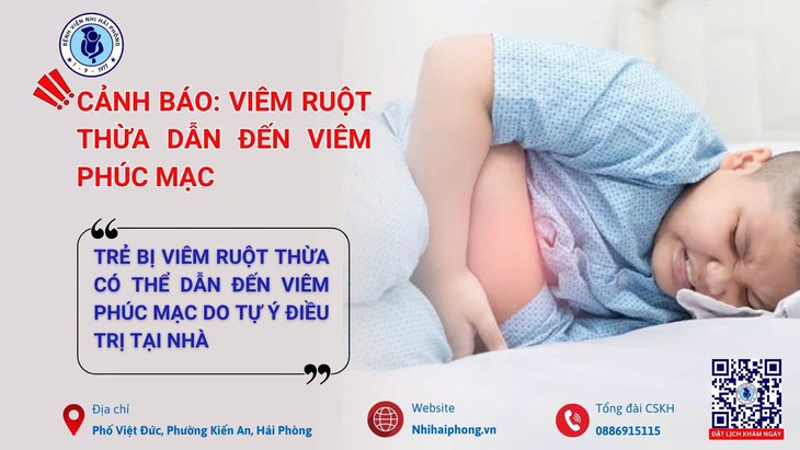 3 trẻ bị vỡ ruột thừa biến chứng viêm phúc mạc vì gia đình
chủ quan tự điều trị khi đau bụng- Ảnh 1.