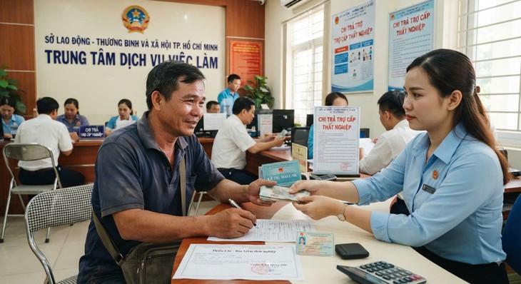 Thủ tục, điều kiện hưởng trợ cấp khi tham gia bảo hiểm thất nghiệp - Ảnh 1.