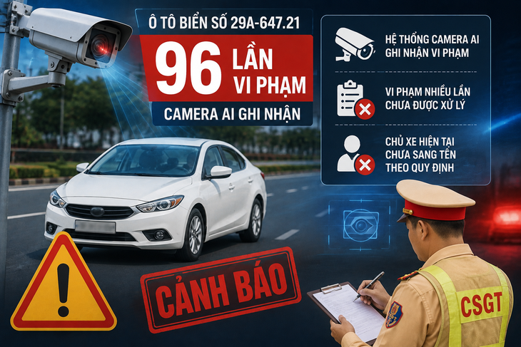 Vì sao để vi phạm 96 lần, chủ xe ô tô 29A-647.21 mới trình diện?- Ảnh 2.