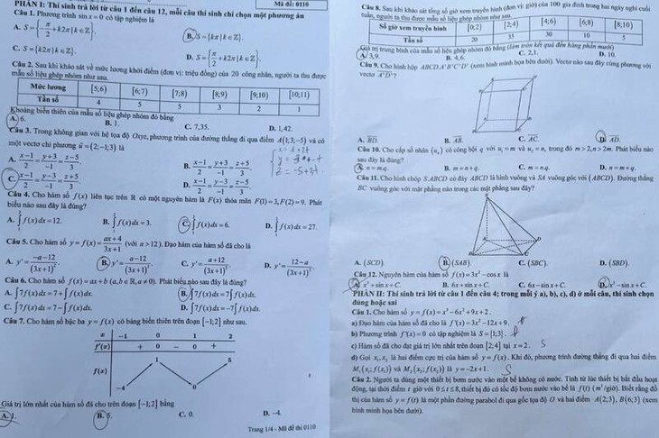 Đề môn Toán thi lại tốt nghiệp THPT tại Tuyên Quang có dễ đạt điểm tối đa?- Ảnh 1.