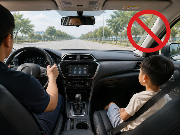 Chở con nhỏ bằng ô tô, nhiều cha mẹ chưa để ý quy định mới này - Ảnh 1.