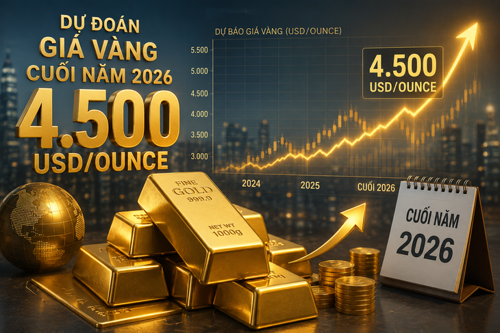 LBMA dự báo giá vàng thế giới vận động quanh mức 4.500 USD cuối 2026- Ảnh 1.