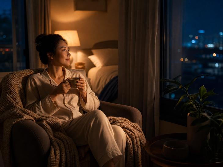 7 thói quen buổi tối hỗ trợ cơ thể sản xuất melatonin tự nhiên giúp dễ ngủ - Ảnh 1.