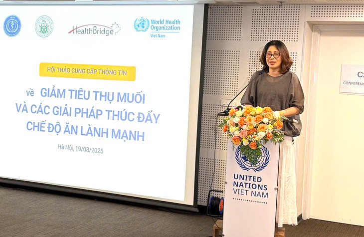 Giảm muối, thúc đẩy chế độ ăn lành mạnh để phòng bệnh từ sớm- Ảnh 1.