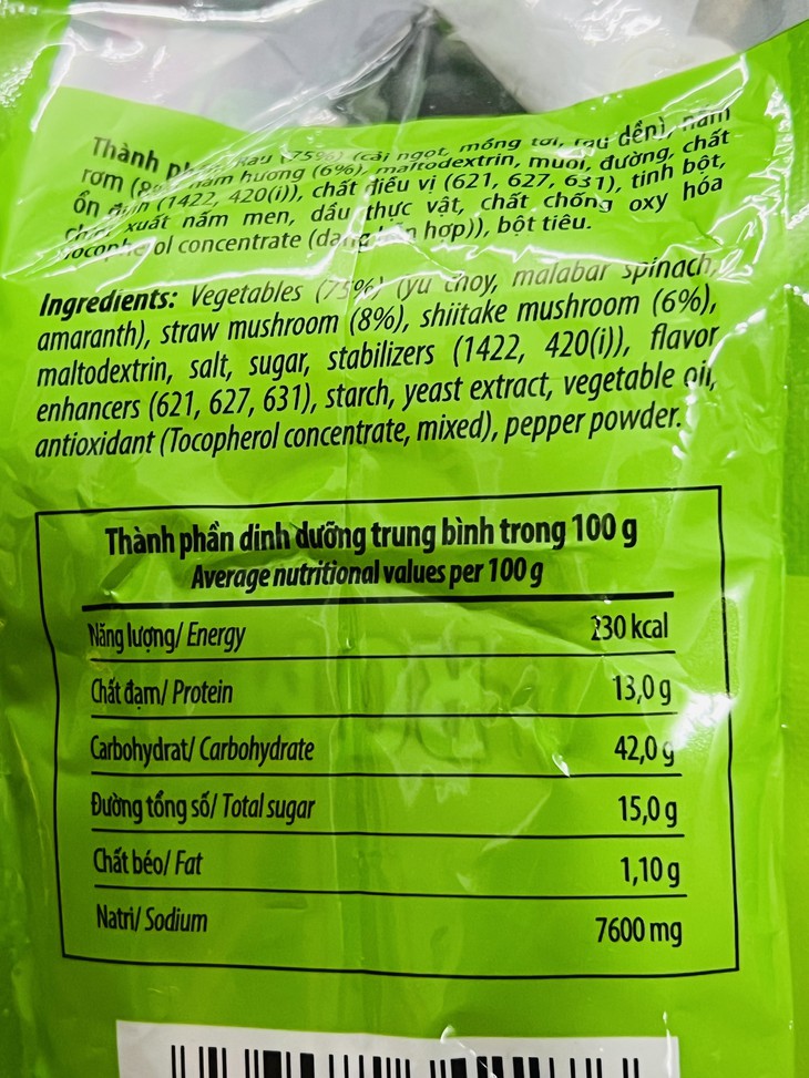 Mẹo đọc bảng thành phần nguyên liệu để có chế độ ăn lành mạnh - Ảnh 1.